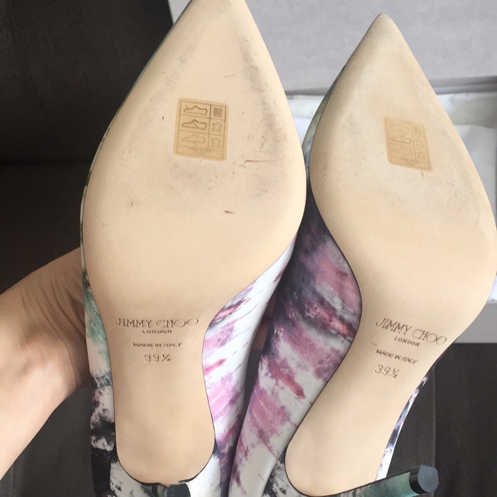 NEW NIB Jimmy Choo Hawaii Oasis Heels Pumps 39.5 - Picture 5 of 7